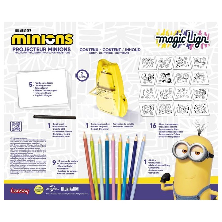Magic Lign - LANSAY - Projecteur Minions - Des 6 ans Magic Lign - LANSAY - Projecteur Minions - Des 6 ans