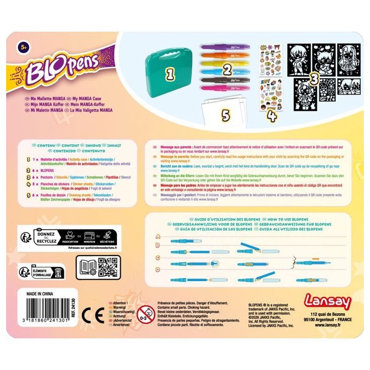 Blopens - LANSAY - Ma malette manga - Des 5 ans Blopens - LANSAY - Ma malette manga - Des 5 ans
