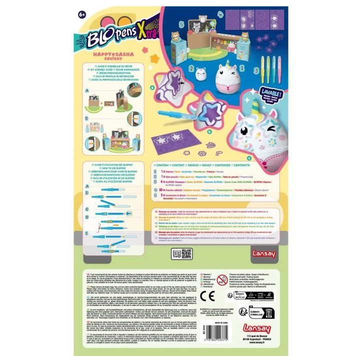 Blopens XTRA - LANSAY - Happy Sacha - Squishy - Des 6 ans Blopens XTRA - LANSAY - Happy Sacha - Squishy - Des 6 ans