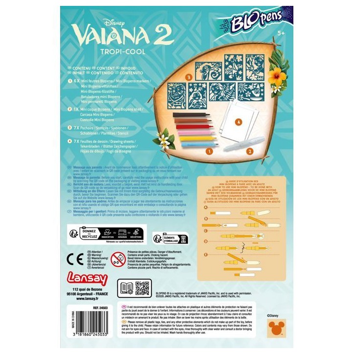 Blopens - LANSAY - Tropi-cool Vaiana - Des 5 ans Blopens - LANSAY - Tropi-cool Vaiana - Des 5 ans