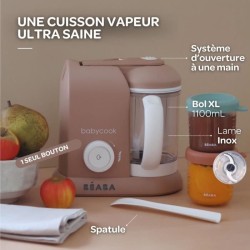 BÉABA - Babycook Solo - Robot Bébé 4 en 1 Mixeur-Cuiseur - Cuisson