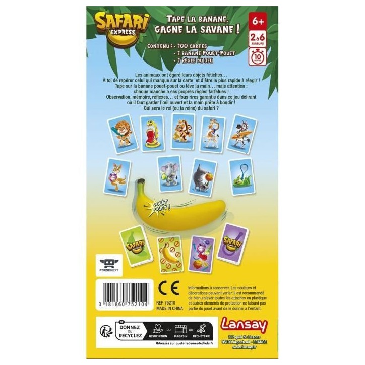 Safari Express - Jeu de société - LANSAY - Des 5 ans Safari Express - Jeu de société - LANSAY - Des 5 ans