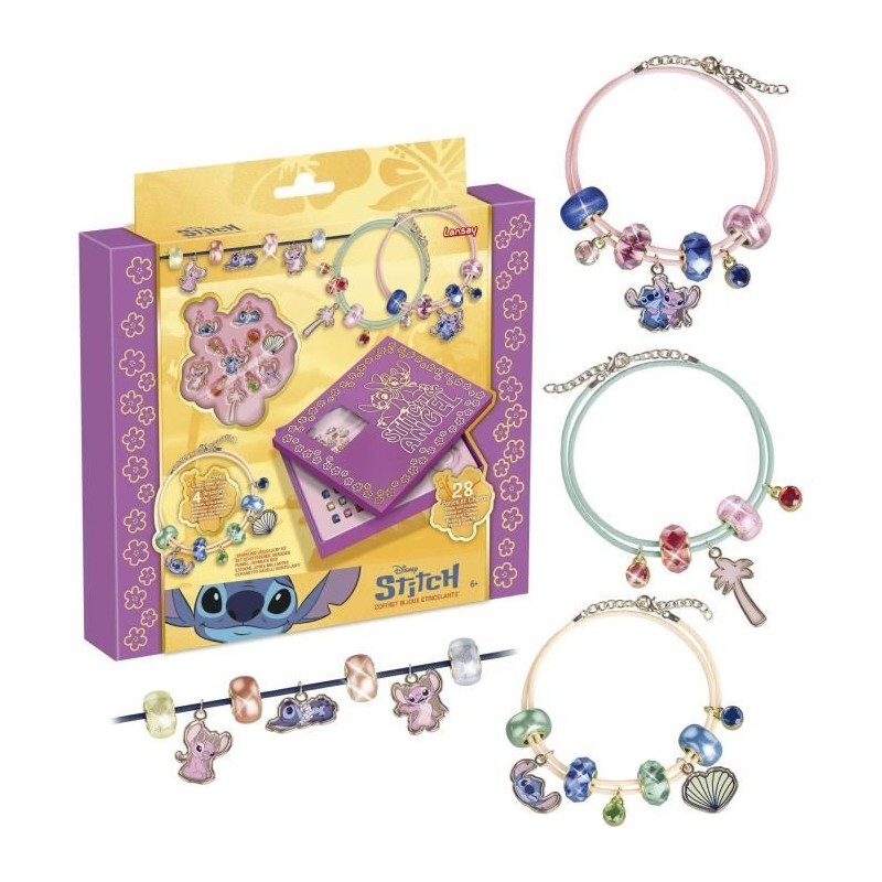 Coffret bijoux étincellants - LANSAY - STITCH - Des 6 ans