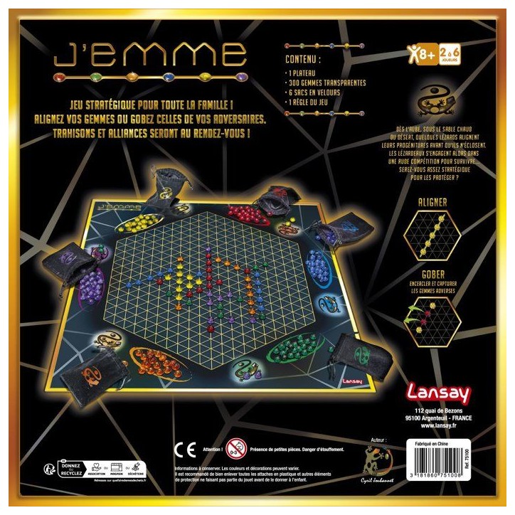 J'EMME - Jeu de société - LANSAY - Des 8 ans J'EMME - Jeu de société - LANSAY - Des 8 ans