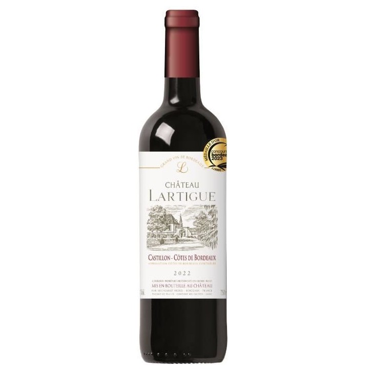 Château Lartigue 2023 Castillon-Côtes de Bordeaux - Vin rouge de Bordeaux