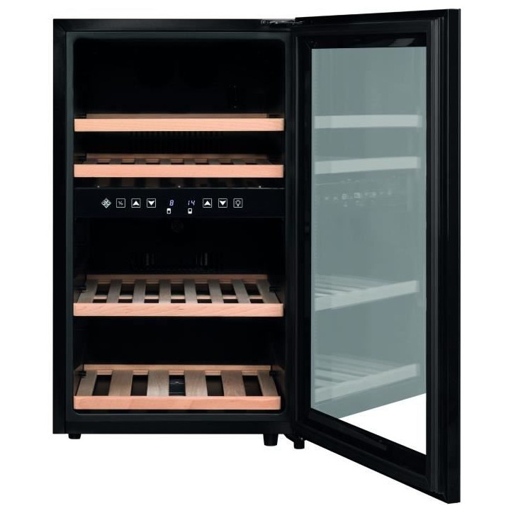 Cave a vin de service - LA SOMMELIERE - SLS45DZ - 45 bouteilles - Porte vitrée - Classe G - 49,5 x 58 x 84 cm - Noir Cave a vin de service - LA SOMMELIERE - SLS45DZ - 45 bouteilles - Porte vitrée - Classe G - 49,5 x 58 x 84 cm - Noir
