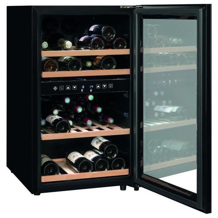 Cave a vin de service - LA SOMMELIERE - SLS45DZ - 45 bouteilles - Porte vitrée - Classe G - 49,5 x 58 x 84 cm - Noir Cave a vin de service - LA SOMMELIERE - SLS45DZ - 45 bouteilles - Porte vitrée - Classe G - 49,5 x 58 x 84 cm - Noir