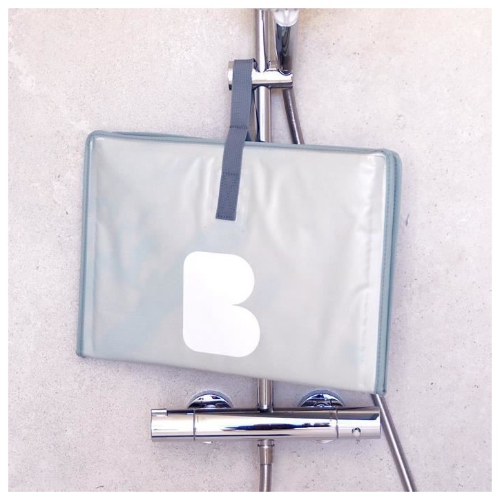 BÉABA - Baignoire Pliable bébé Des la Naissance - Ultra Compacte - Baignoire Pop Up Camele'o, Bleu