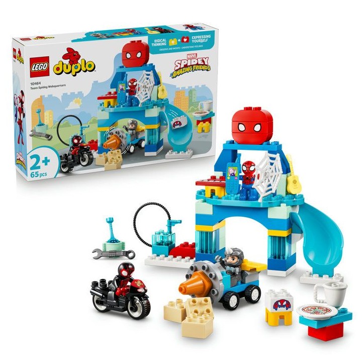 LEGO DUPLO | Marvel 10464 Le Quartier Général de l'Équipe Spidey - Jeu des 2 ans - Moto LEGO DUPLO | Marvel 10464 Le Quartier Général de l'Équipe Spidey - Jeu des 2 ans - Moto