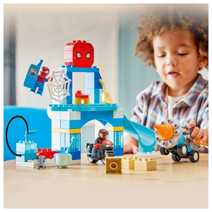 LEGO DUPLO | Marvel 10464 Le Quartier Général de l'Équipe Spidey - Jeu des 2 ans - Moto LEGO DUPLO | Marvel 10464 Le Quartier Général de l'Équipe Spidey - Jeu des 2 ans - Moto