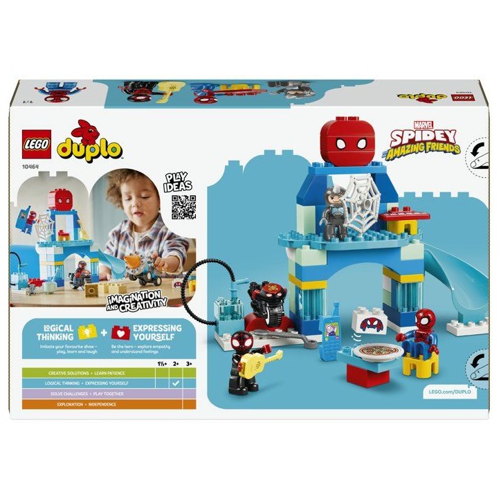 LEGO DUPLO | Marvel 10464 Le Quartier Général de l'Équipe Spidey - Jeu des 2 ans - Moto LEGO DUPLO | Marvel 10464 Le Quartier Général de l'Équipe Spidey - Jeu des 2 ans - Moto