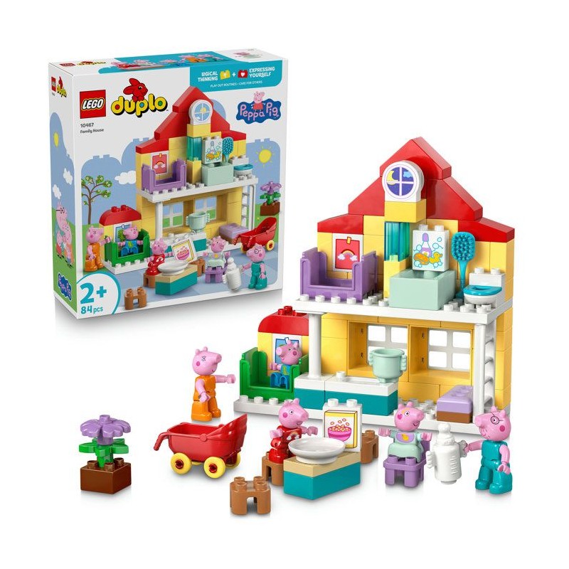 LEGO DUPLO Peppa Pig 10467 La Maison Familiale - Jeu Éducatif pour B