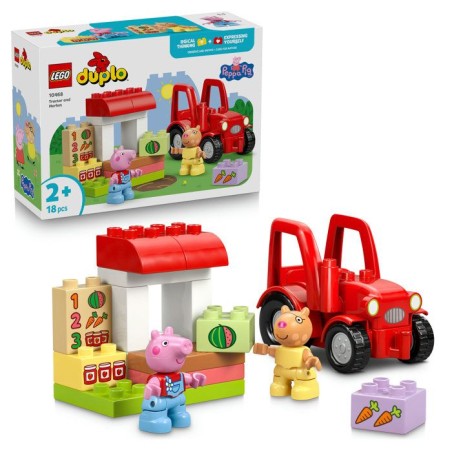 LEGO DUPLO Peppa Pig 10468 Tracteur et Marché - Jeu Éducatif des 2 a