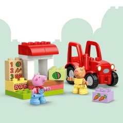LEGO DUPLO Peppa Pig 10468 Tracteur et Marché - Jeu Éducatif des 2 a