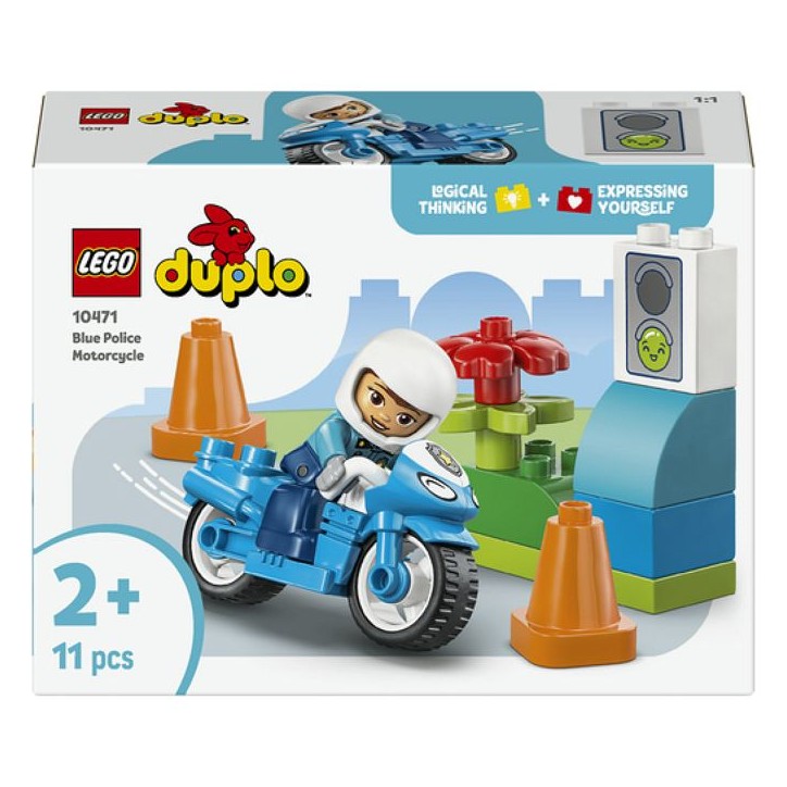 LEGO DUPLO Ma Ville 10471 La Moto de Police Bleue - Jouet pour Garçon ou Fille des 2 ans LEGO DUPLO Ma Ville 10471 La Moto de Police Bleue - Jouet pour Garçon ou Fille des 2 ans