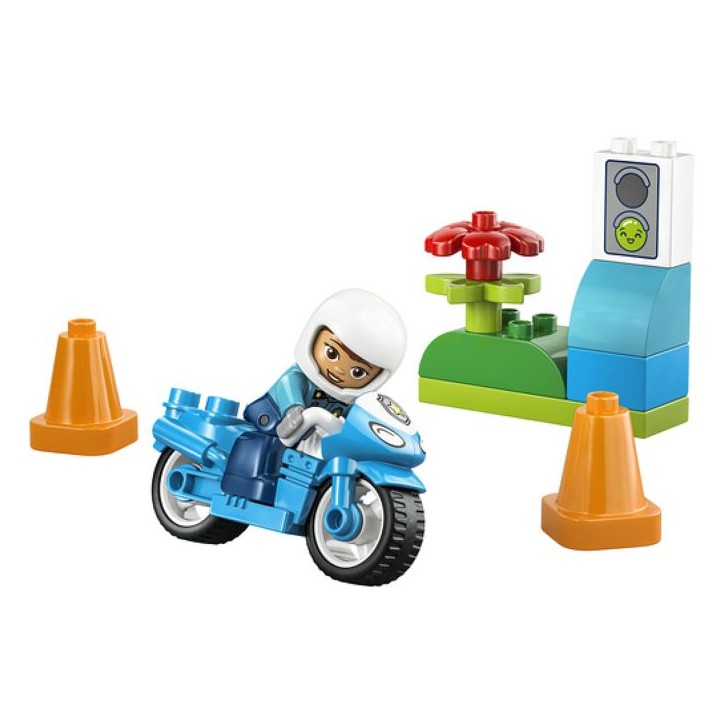 LEGO DUPLO Ma Ville 10471 La Moto de Police Bleue - Jouet pour Garçon ou Fille des 2 ans LEGO DUPLO Ma Ville 10471 La Moto de Police Bleue - Jouet pour Garçon ou Fille des 2 ans