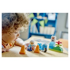 LEGO DUPLO Ma Ville 10471 La Moto de Police Bleue - Jouet pour Garçon