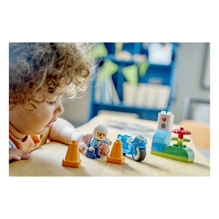 LEGO DUPLO Ma Ville 10471 La Moto de Police Bleue - Jouet pour Garçon ou Fille des 2 ans LEGO DUPLO Ma Ville 10471 La Moto de Police Bleue - Jouet pour Garçon ou Fille des 2 ans