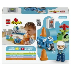 LEGO DUPLO Ma Ville 10471 La Moto de Police Bleue - Jouet pour Garçon