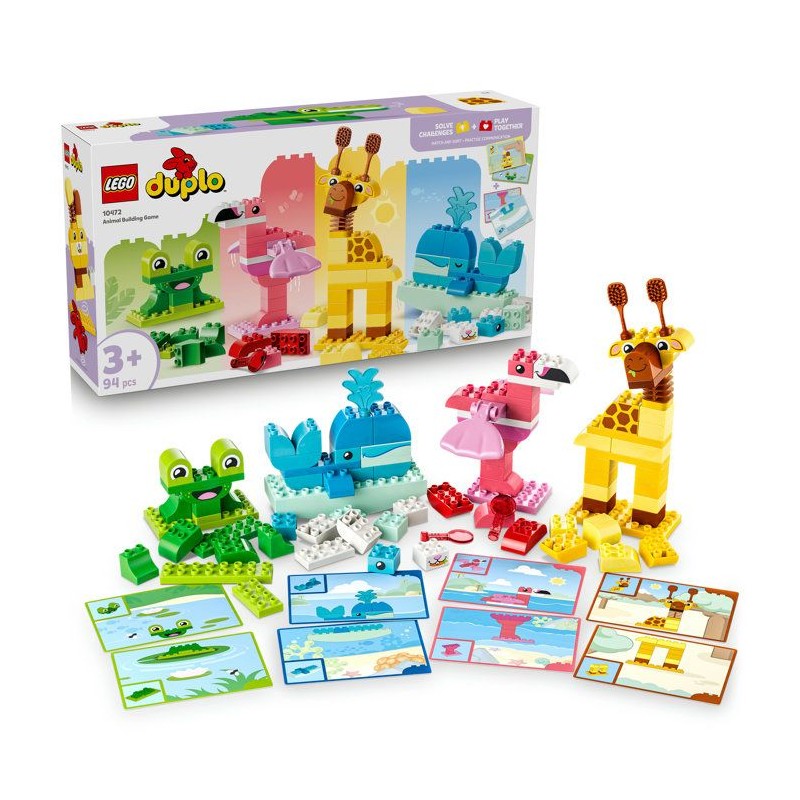 LEGO DUPLO 10472 Jeu de Construction d'Animaux - Jouet Éducatif des 3
