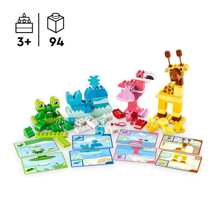 LEGO DUPLO 10472 Jeu de Construction d'Animaux - Jouet Éducatif des 3 ans - Set Montessori LEGO DUPLO 10472 Jeu de Construction d'Animaux - Jouet Éducatif des 3 ans - Set Montessori