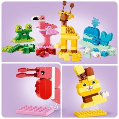 LEGO DUPLO 10472 Jeu de Construction d'Animaux - Jouet Éducatif des 3