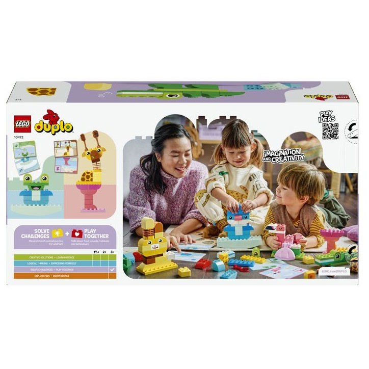 LEGO DUPLO 10472 Jeu de Construction d'Animaux - Jouet Éducatif des 3 ans - Set Montessori LEGO DUPLO 10472 Jeu de Construction d'Animaux - Jouet Éducatif des 3 ans - Set Montessori