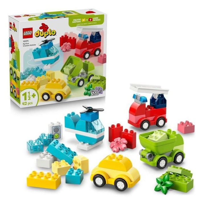 LEGO DUPLO My First 10474 Les Véhicules Créatifs - Jeu Créatif Garçon ou Fille des 1 an LEGO DUPLO My First 10474 Les Véhicules Créatifs - Jeu Créatif Garçon ou Fille des 1 an