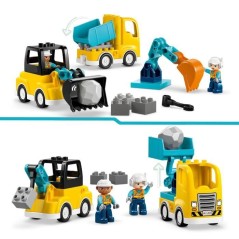 LEGO DUPLO Ma Ville 10475 Les Véhicules de Chantier 3-en-1 - Jeu Inte