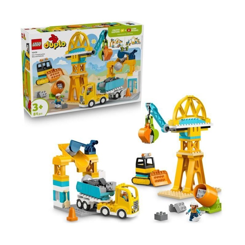 LEGO DUPLO Ma Ville 10476 Le Chantier et les Véhicules de Constructio