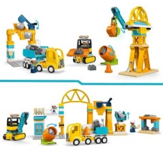 LEGO DUPLO Ma Ville 10476 Le Chantier et les Véhicules de Constructio