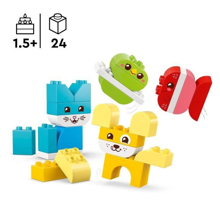 LEGO DUPLO My First 10477 Les Jolis Animaux Créatifs 3-en-1 - Jeu Créatif 1 an - Motricité LEGO DUPLO My First 10477 Les Jolis Animaux Créatifs 3-en-1 - Jeu Créatif 1 an - Motricité