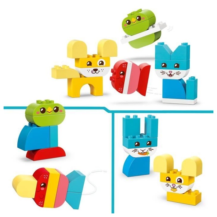 LEGO DUPLO My First 10477 Les Jolis Animaux Créatifs 3-en-1 - Jeu Créatif 1 an - Motricité LEGO DUPLO My First 10477 Les Jolis Animaux Créatifs 3-en-1 - Jeu Créatif 1 an - Motricité