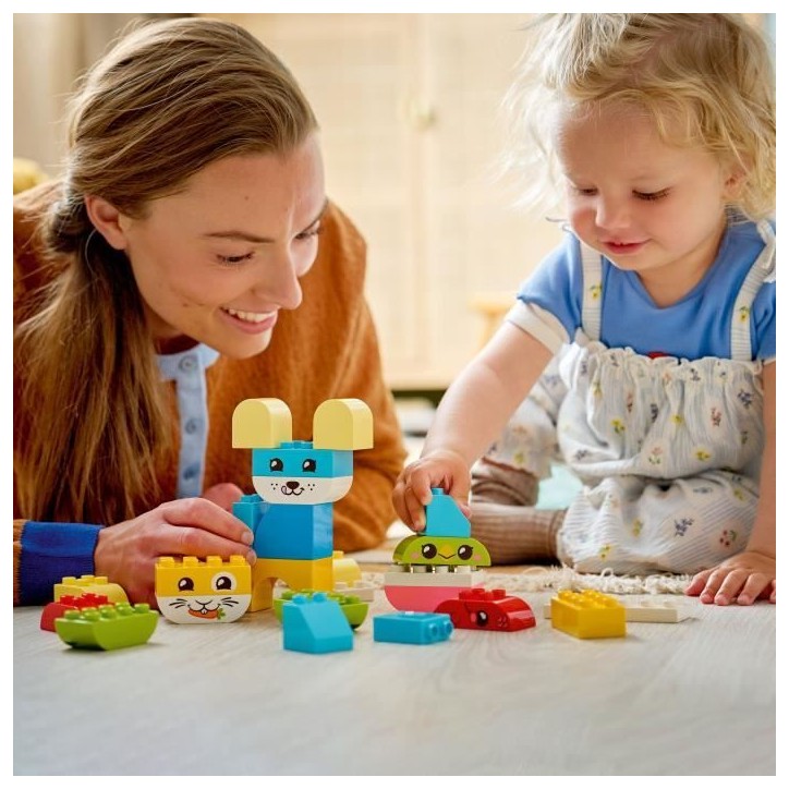 LEGO DUPLO My First 10477 Les Jolis Animaux Créatifs 3-en-1 - Jeu Créatif 1 an - Motricité LEGO DUPLO My First 10477 Les Jolis Animaux Créatifs 3-en-1 - Jeu Créatif 1 an - Motricité