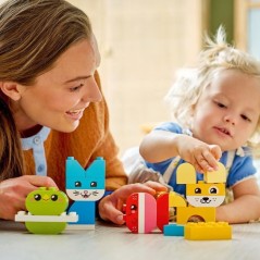 LEGO DUPLO My First 10477 Les Jolis Animaux Créatifs 3-en-1 - Jeu Cr