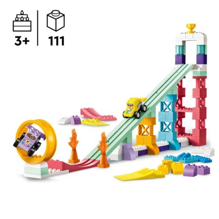 LEGO DUPLO Ma Ville 10478 Rampes Créatives 3-en-1 avec Véhicules - Jeu Éducatif des 3 ans
