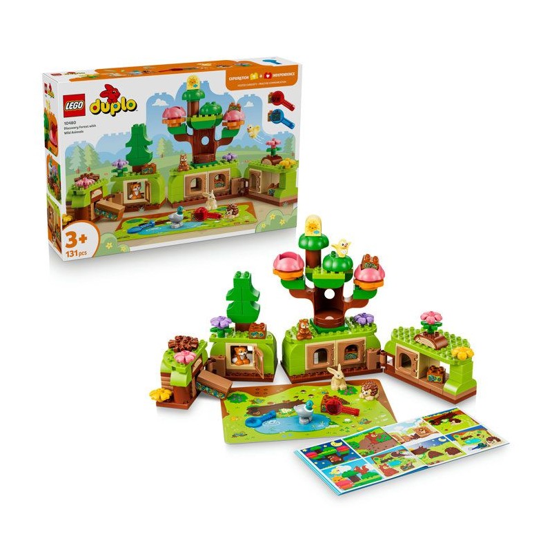 LEGO DUPLO 10480 Découverte de la Foret avec des Animaux Sauvages - J