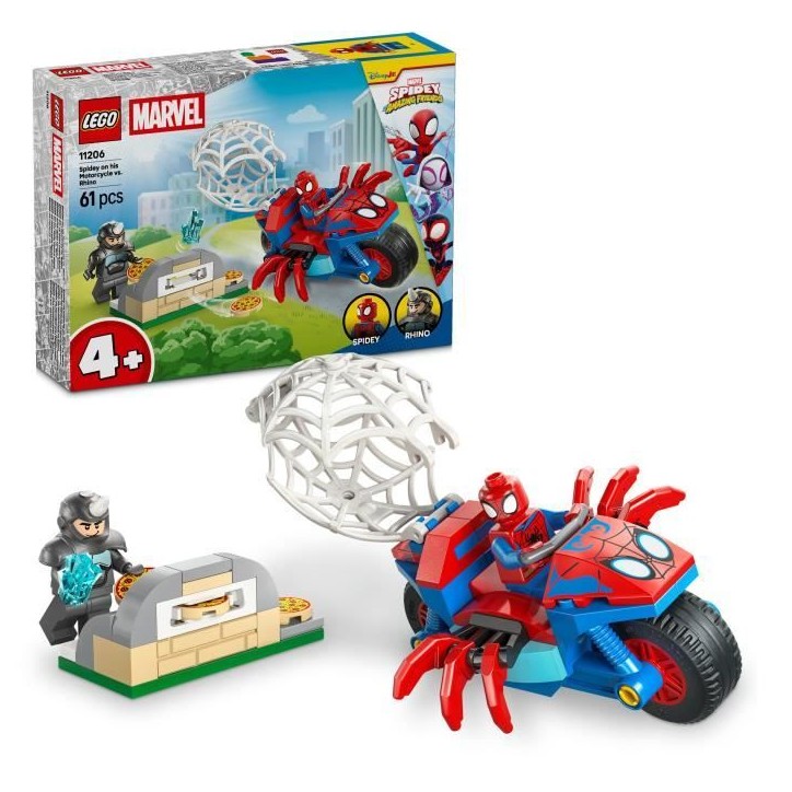 LEGO | Marvel 11206 Spidey et ses Amis Extraordinaires Spidey sur sa Moto contre Rhino LEGO | Marvel 11206 Spidey et ses Amis Extraordinaires Spidey sur sa Moto contre Rhino