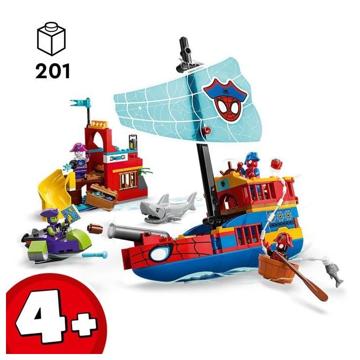 LEGO | Marvel 11208 Spidey et ses Amis Extraordinaires Le Bateau Pirate de l'Équipe Spidey LEGO | Marvel 11208 Spidey et ses Amis Extraordinaires Le Bateau Pirate de l'Équipe Spidey