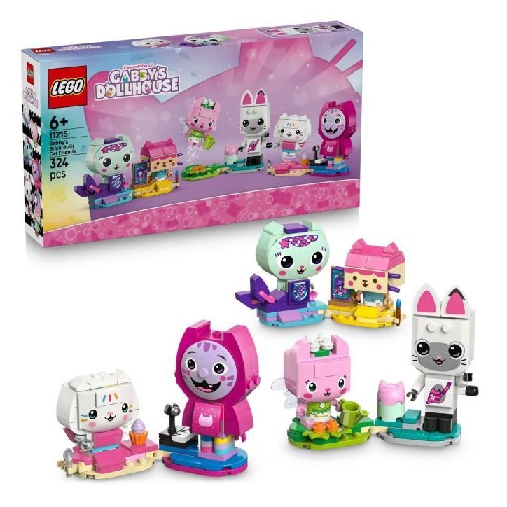LEGO Gabby et la Maison Magique 11215 Les Gabbychats en Briques - Jeu Créatif des 6 ans