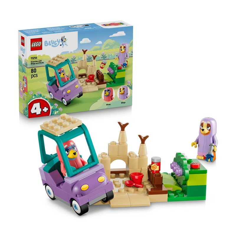 LEGO Bluey 11216 Les Grand-Meres avec Bingo et Bluey - Jeu Éducatif F