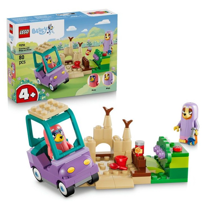 LEGO Bluey 11216 Les Grand-Meres avec Bingo et Bluey - Jeu Éducatif Fille ou Garçon 4 ans LEGO Bluey 11216 Les Grand-Meres avec Bingo et Bluey - Jeu Éducatif Fille ou Garçon 4 ans