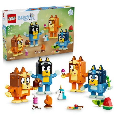 LEGO Bluey 11217 La Famille de Bluey en Briques - Jeu Créatif des 5 a