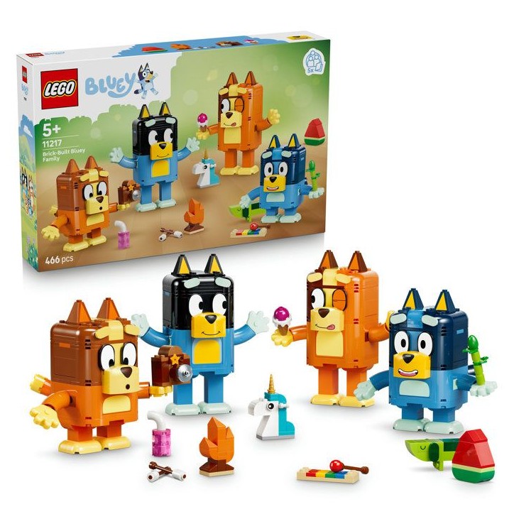 LEGO Bluey 11217 La Famille de Bluey en Briques - Jeu Créatif des 5 ans Fille ou Garçon LEGO Bluey 11217 La Famille de Bluey en Briques - Jeu Créatif des 5 ans Fille ou Garçon