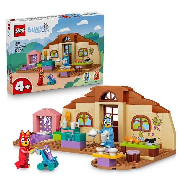 LEGO Bluey 11221 L'École avec Rusty et Bluey - Jeu Créatif pour Fille ou Garçon des 4 ans LEGO Bluey 11221 L'École avec Rusty et Bluey - Jeu Créatif pour Fille ou Garçon des 4 ans