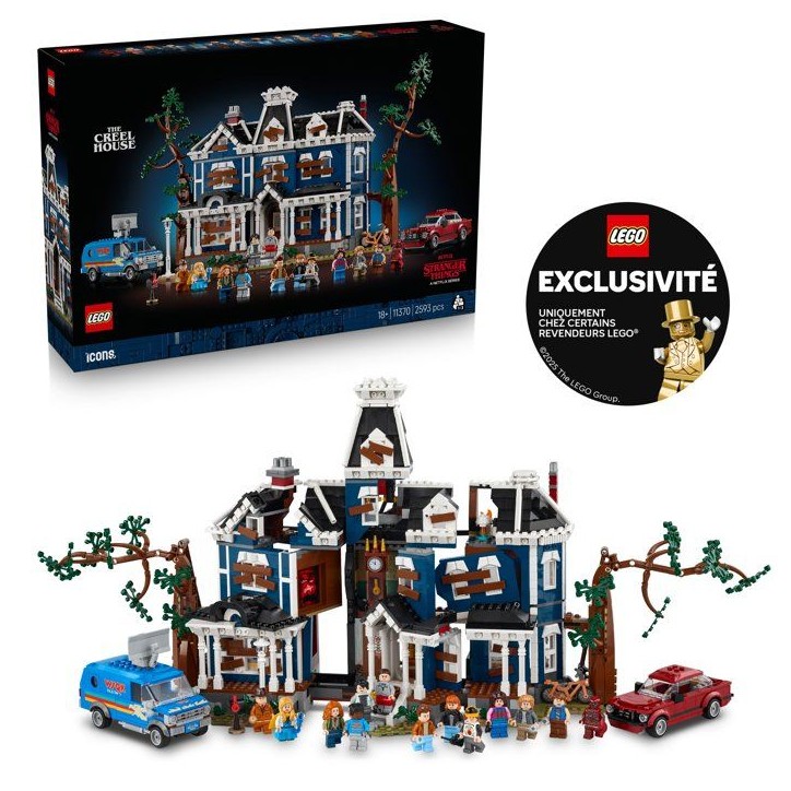LEGO Icons 11370 Stranger Things : la Maison Creel - Exclusivité Cdiscount - Set de Construction Adulte - Cadeau LEGO Icons 11370 Stranger Things : la Maison Creel - Exclusivité Cdiscount - Set de Construction Adulte - Cadeau