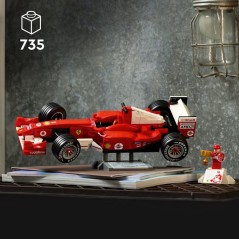 LEGO Icons 11375 Ferrari F2004 et Michael Schumacher - Maquette de Voiture F1 - Set Adulte