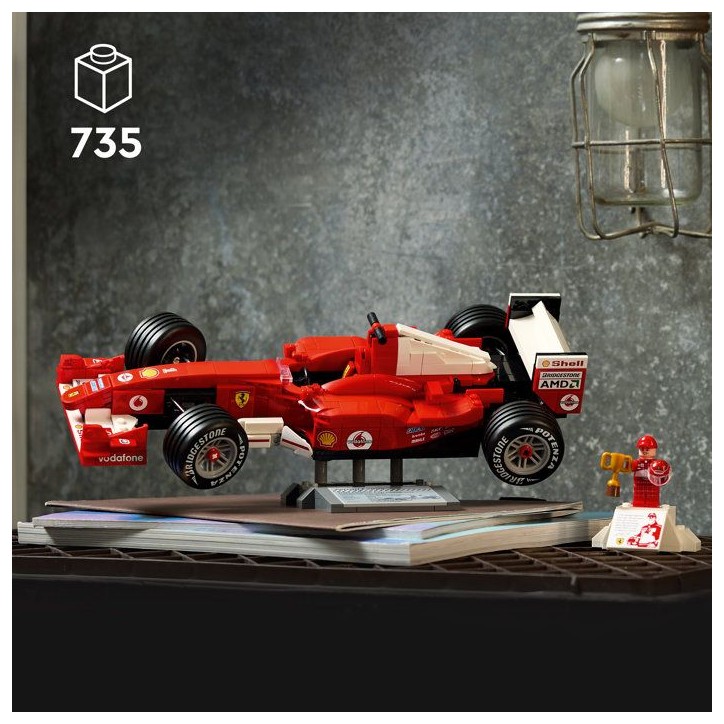 LEGO Icons 11375 Ferrari F2004 et Michael Schumacher - Maquette de Voiture F1 - Set Adulte LEGO Icons 11375 Ferrari F2004 et Michael Schumacher - Maquette de Voiture F1 - Set Adulte