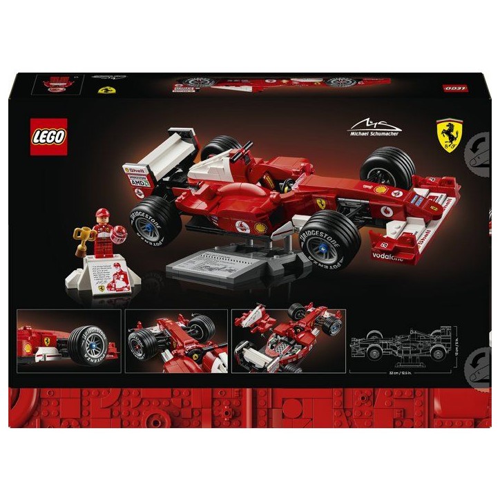 LEGO Icons 11375 Ferrari F2004 et Michael Schumacher - Maquette de Voiture F1 - Set Adulte LEGO Icons 11375 Ferrari F2004 et Michael Schumacher - Maquette de Voiture F1 - Set Adulte