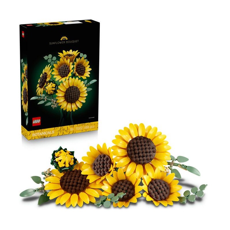 LEGO Botanicals 11502 Le Bouquet de Tournesols - Set de Fleurs Artific